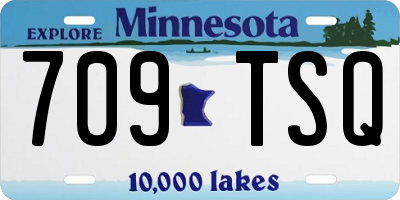 MN license plate 709TSQ