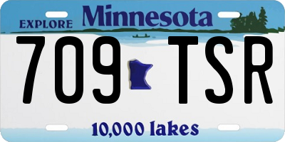MN license plate 709TSR