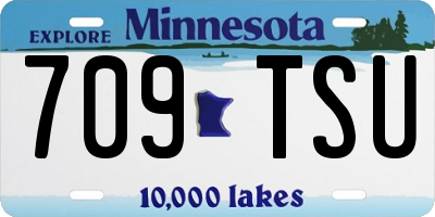 MN license plate 709TSU