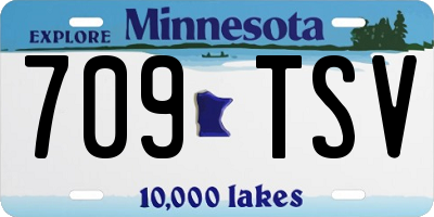 MN license plate 709TSV