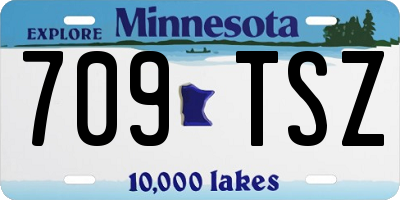 MN license plate 709TSZ