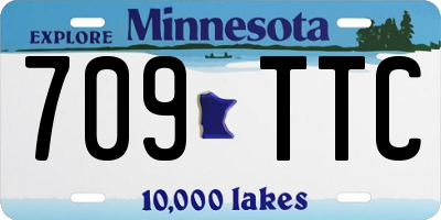 MN license plate 709TTC