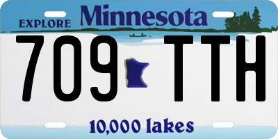 MN license plate 709TTH