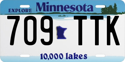 MN license plate 709TTK