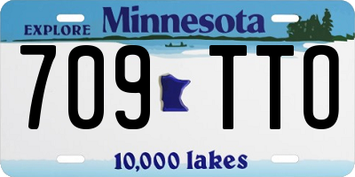 MN license plate 709TTO