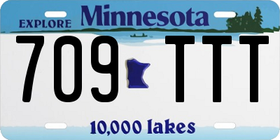 MN license plate 709TTT