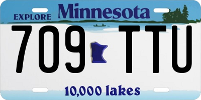 MN license plate 709TTU