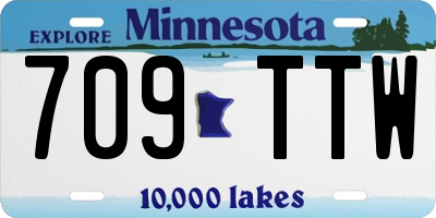 MN license plate 709TTW
