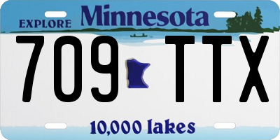 MN license plate 709TTX