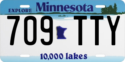 MN license plate 709TTY