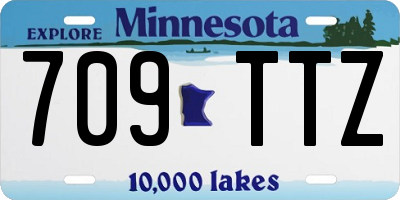 MN license plate 709TTZ