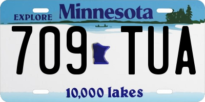 MN license plate 709TUA