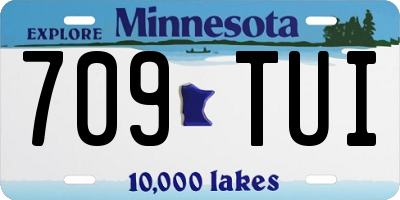 MN license plate 709TUI