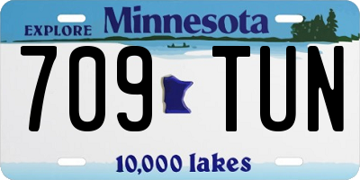 MN license plate 709TUN