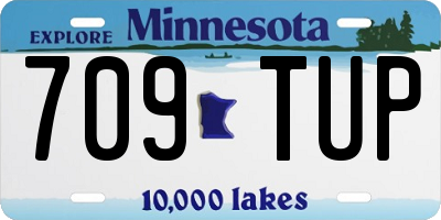 MN license plate 709TUP