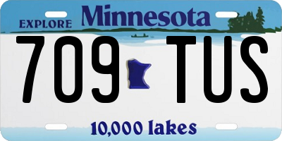 MN license plate 709TUS
