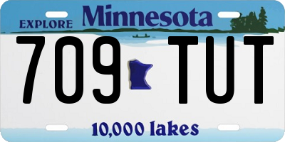 MN license plate 709TUT