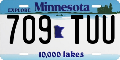 MN license plate 709TUU