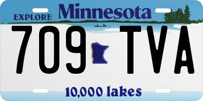 MN license plate 709TVA