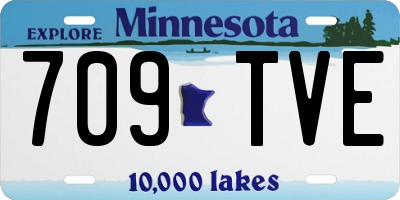 MN license plate 709TVE
