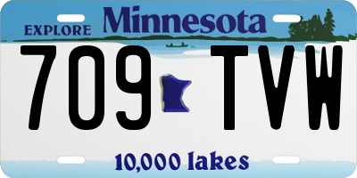 MN license plate 709TVW