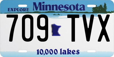 MN license plate 709TVX