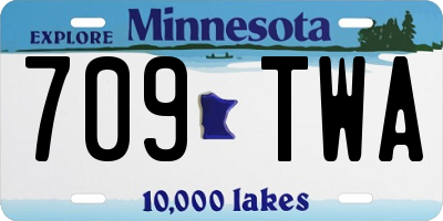 MN license plate 709TWA
