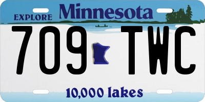 MN license plate 709TWC