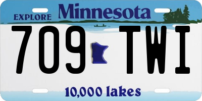 MN license plate 709TWI