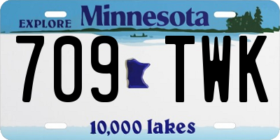 MN license plate 709TWK