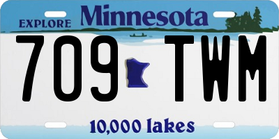 MN license plate 709TWM