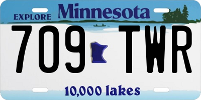 MN license plate 709TWR