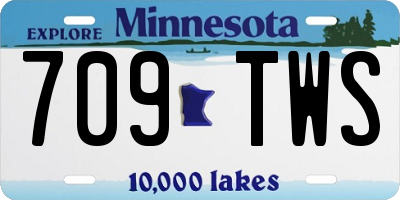 MN license plate 709TWS