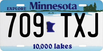 MN license plate 709TXJ