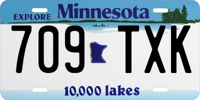 MN license plate 709TXK