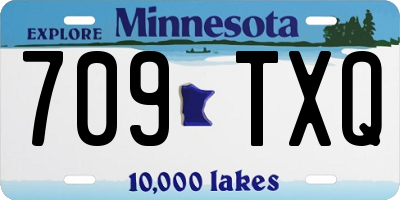 MN license plate 709TXQ