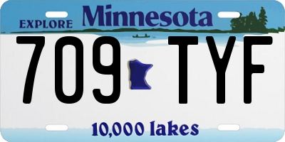MN license plate 709TYF