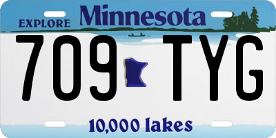 MN license plate 709TYG