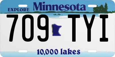 MN license plate 709TYI