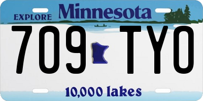 MN license plate 709TYO