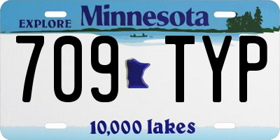MN license plate 709TYP