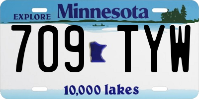 MN license plate 709TYW