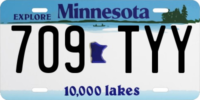 MN license plate 709TYY