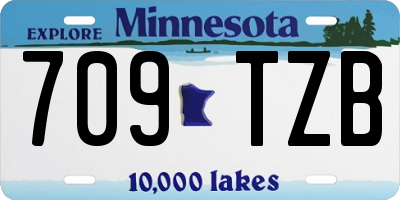 MN license plate 709TZB