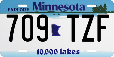 MN license plate 709TZF