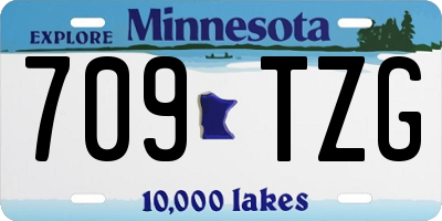 MN license plate 709TZG
