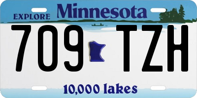 MN license plate 709TZH