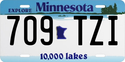 MN license plate 709TZI