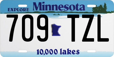 MN license plate 709TZL