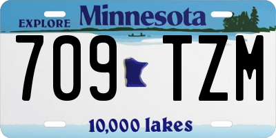 MN license plate 709TZM